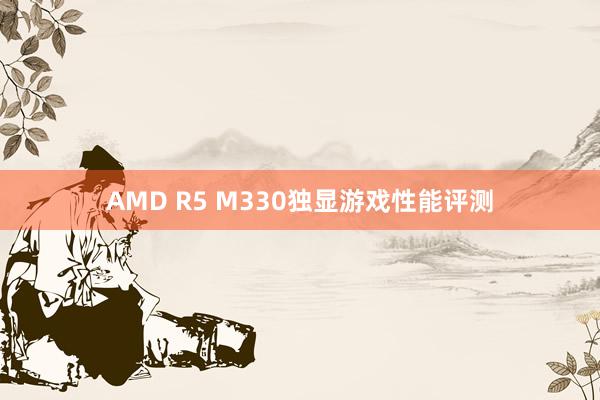 AMD R5 M330独显游戏性能评测